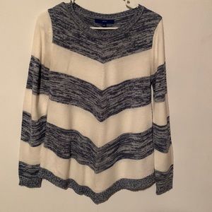 Apt 9 Long Sleeve Chevron Pattern Knit Sweater